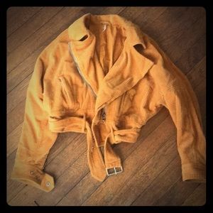 Free People Cropped Aviator Jacket